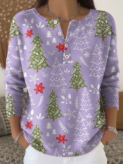 Sofía | Suéter navideño con botones