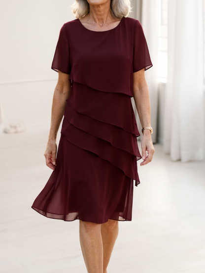 Marta – Vestido elegante con volantes