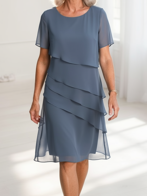 Marta – Vestido elegante con volantes