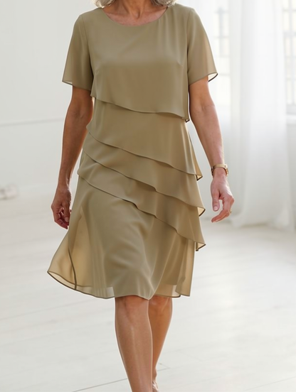 Marta – Vestido elegante con volantes