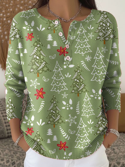 Sofía | Suéter navideño con botones