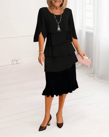 Carmen – Vestido elegante con volantes