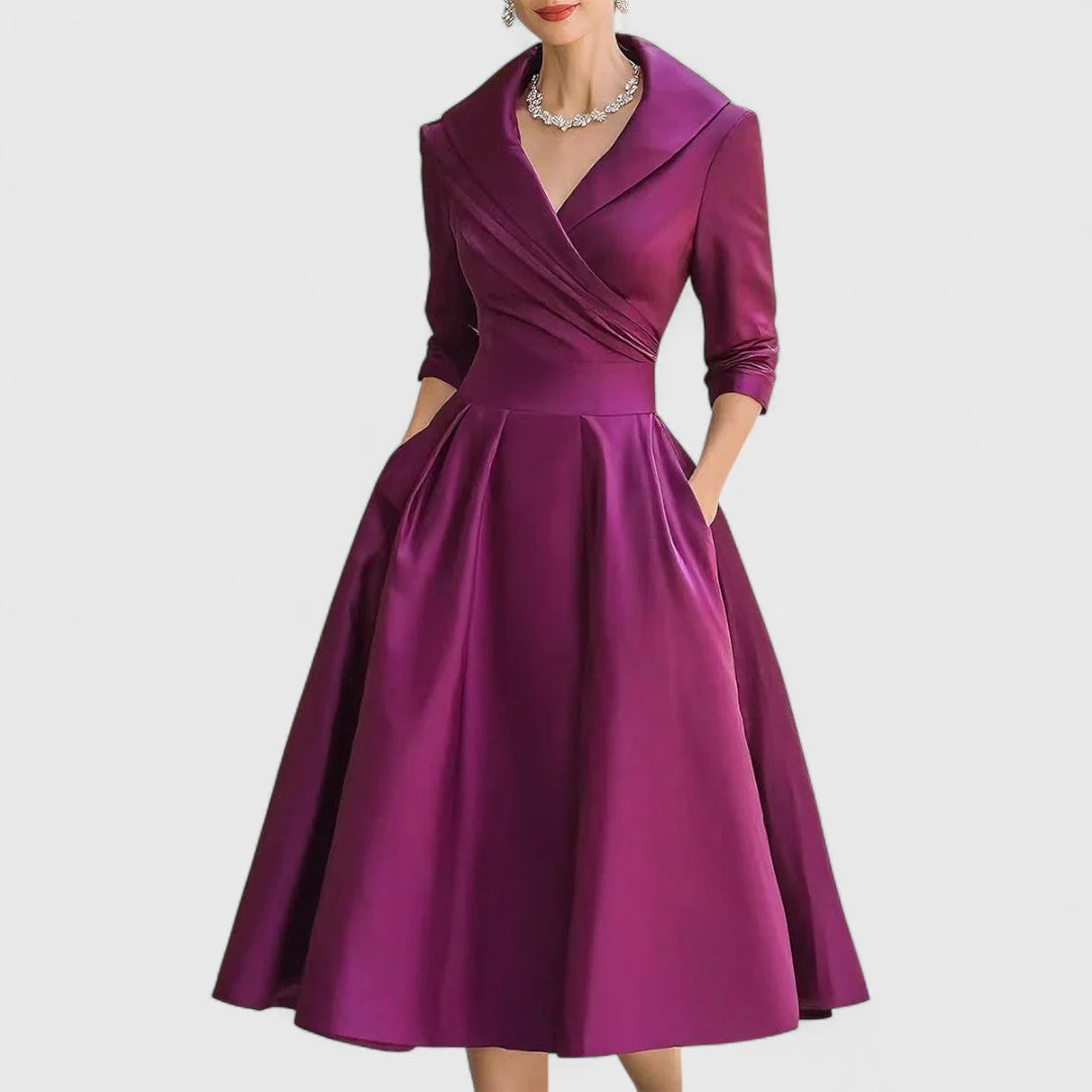 Naiara|Elegante vestido midi