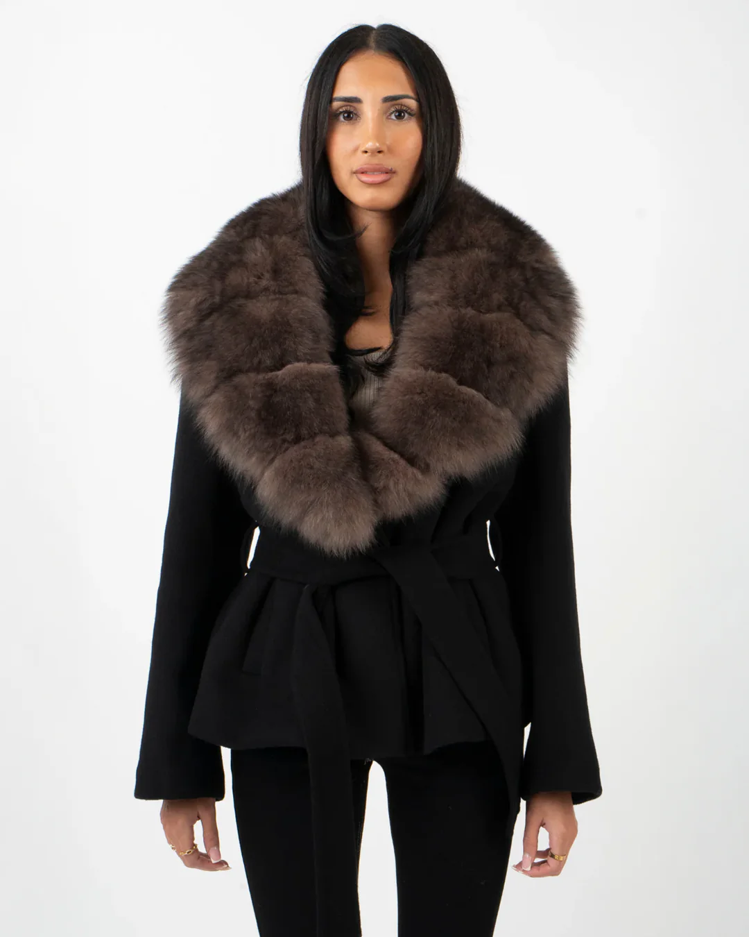Helen | Chaqueta con cuello de piel