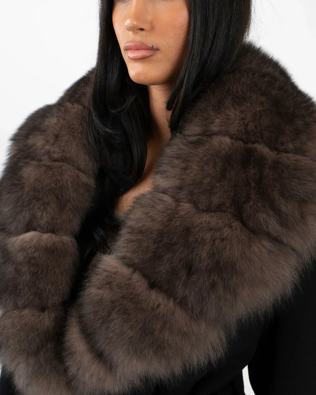 Helen | Chaqueta con cuello de piel