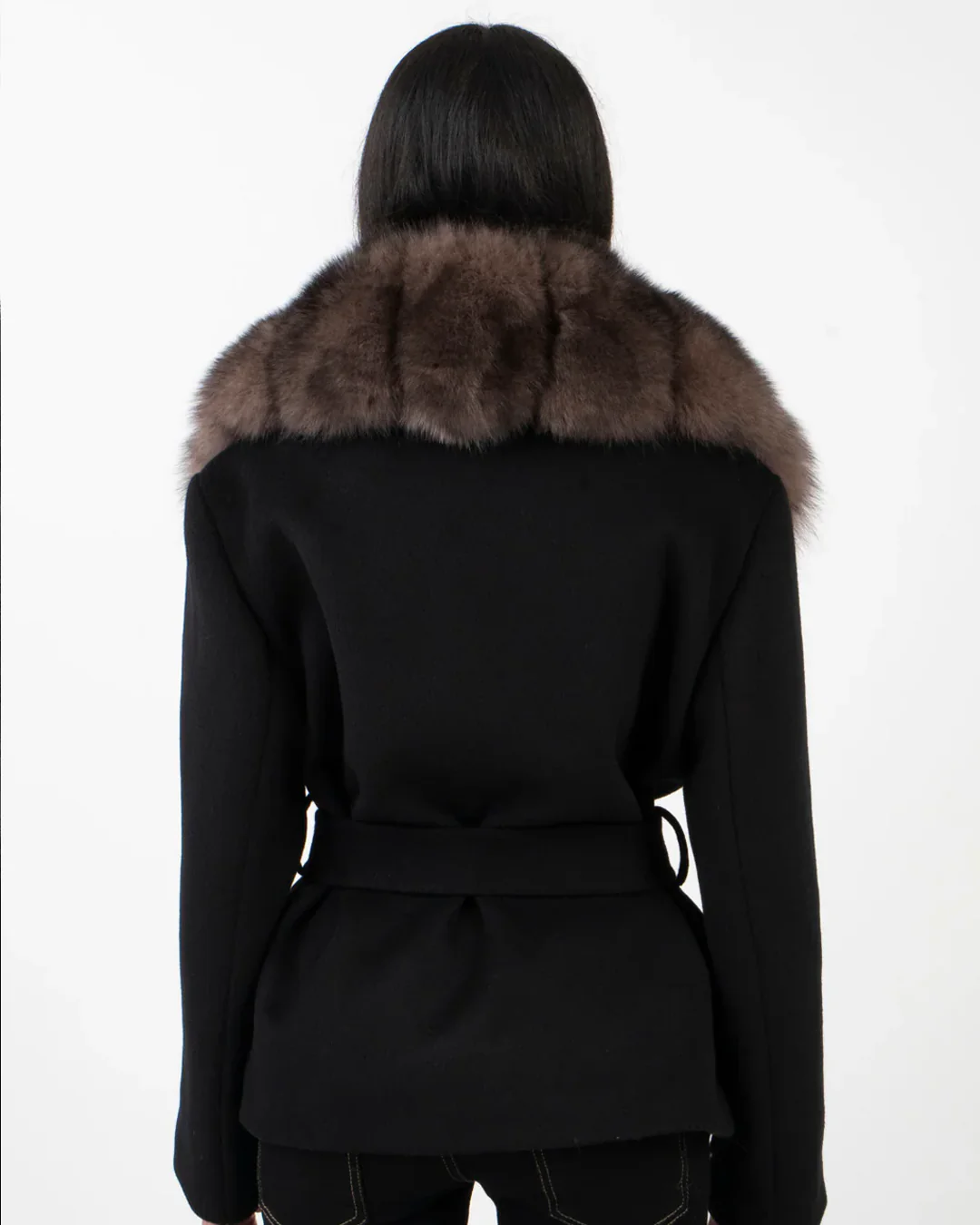 Helen | Chaqueta con cuello de piel