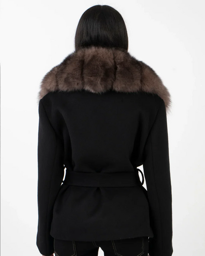 Helen | Chaqueta con cuello de piel