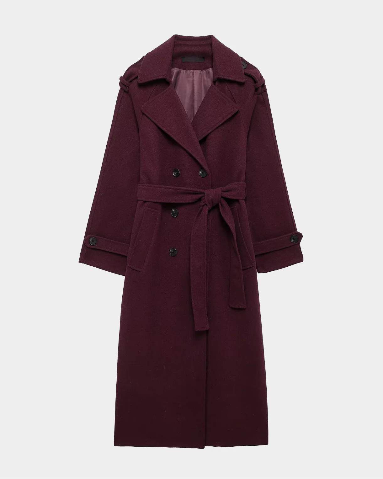 Amalia | Gabardina color vino