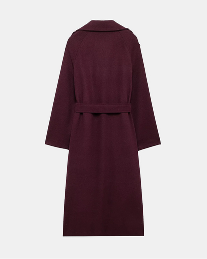 Amalia | Gabardina color vino