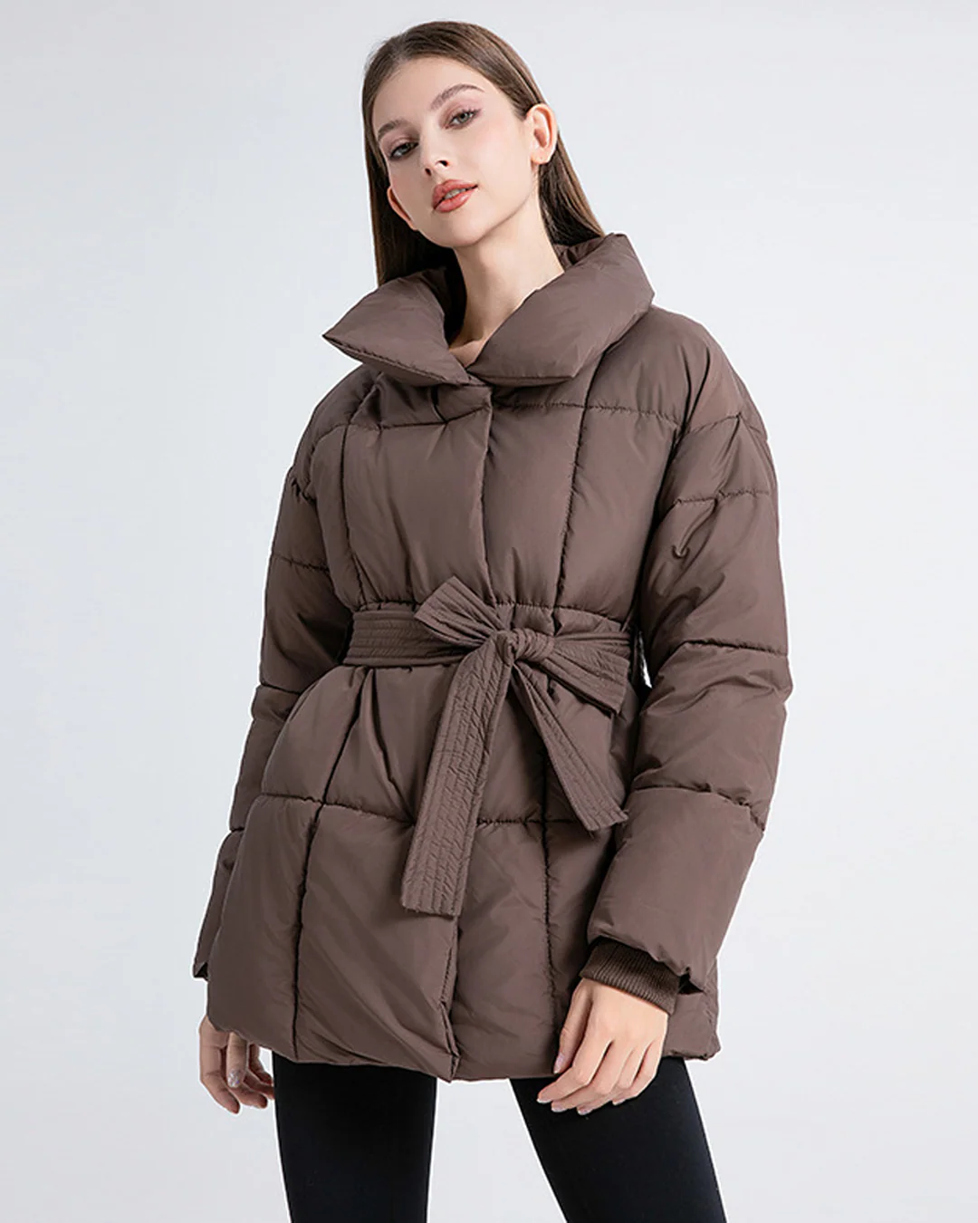 Anneliese | Chaqueta acolchada con cinturón
