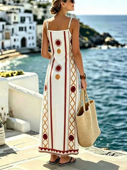 Luna del Mar™ | Vestido Bohemio Geométrico