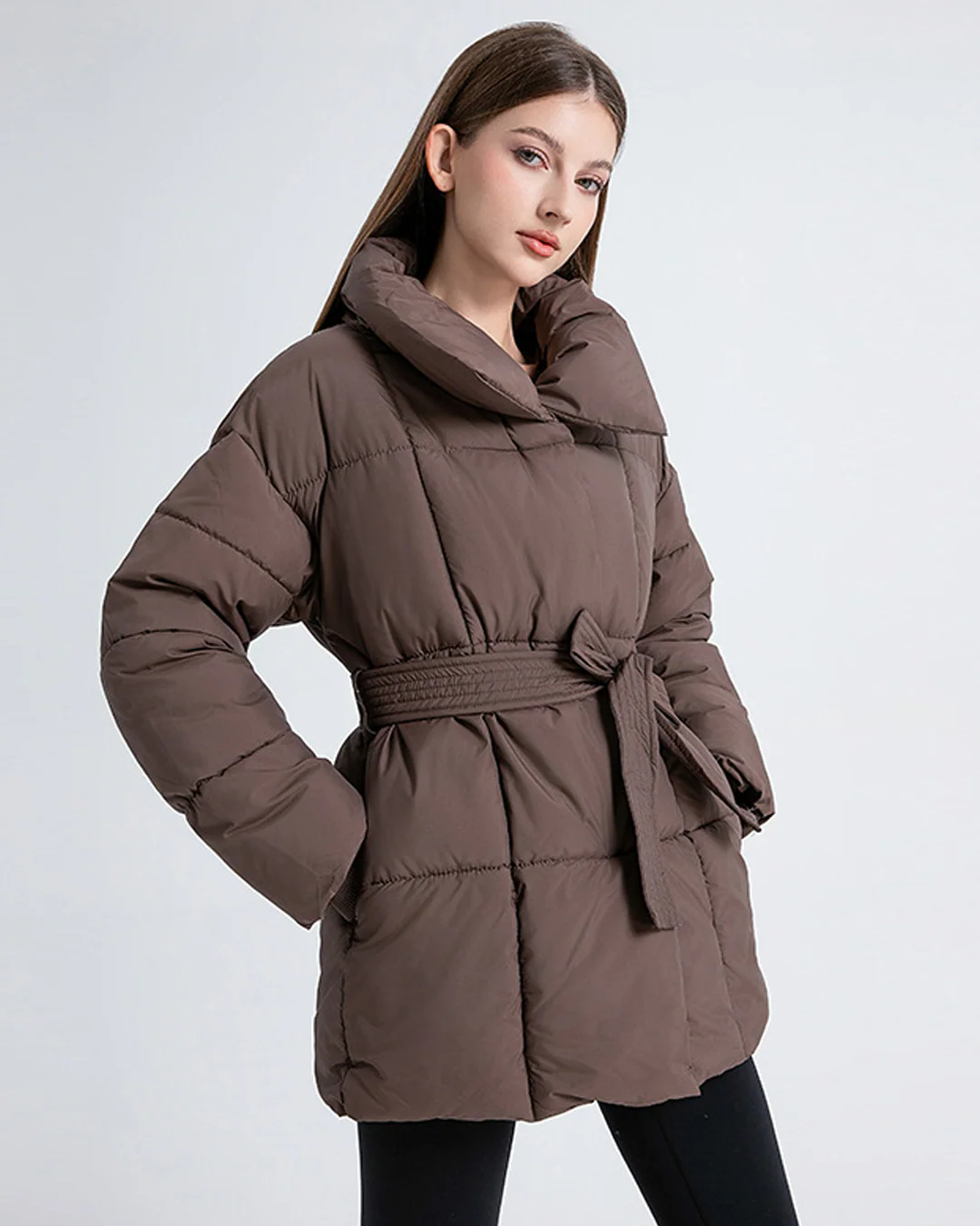 Anneliese | Chaqueta acolchada con cinturón