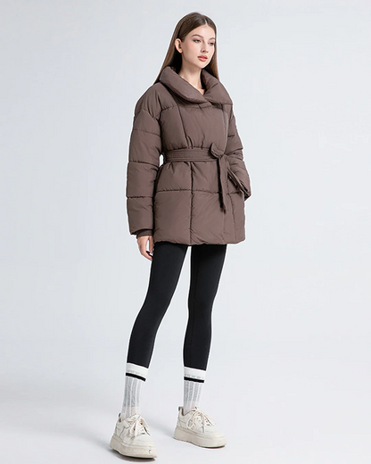 Anneliese | Chaqueta acolchada con cinturón