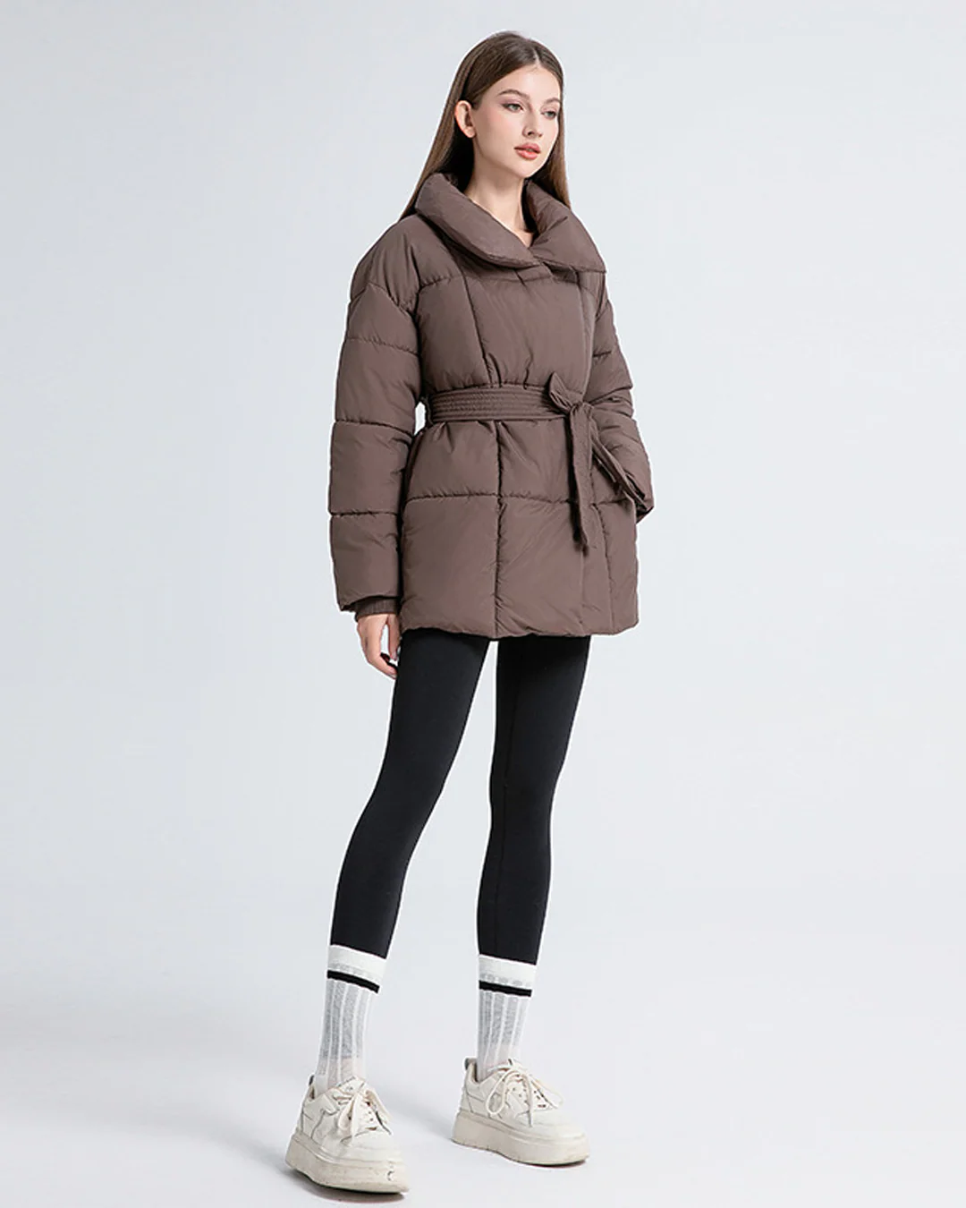 Anneliese | Chaqueta acolchada con cinturón