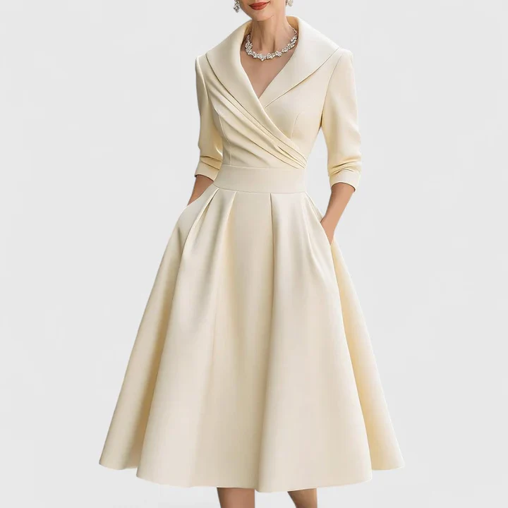 Naiara|Elegante vestido midi