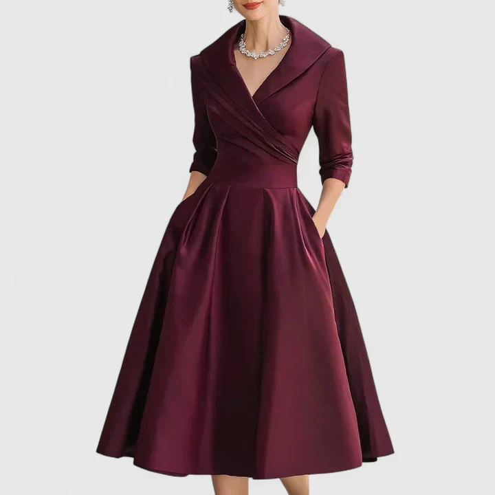 Naiara|Elegante vestido midi