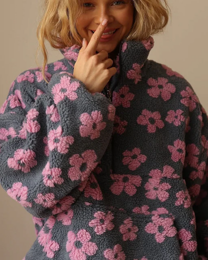 Daisy | Suéter polar cálido con estampado floral