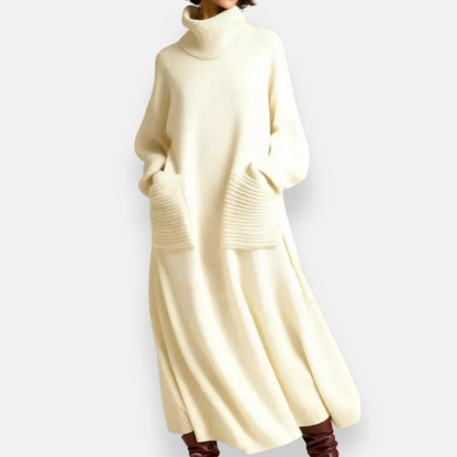 Aurelia | Vestido Suéter con Cuello Alto