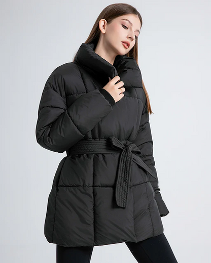 Anneliese | Chaqueta acolchada con cinturón