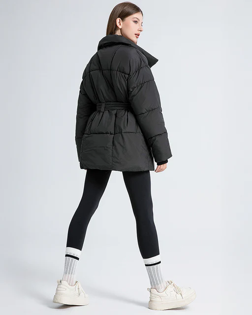 Anneliese | Chaqueta acolchada con cinturón